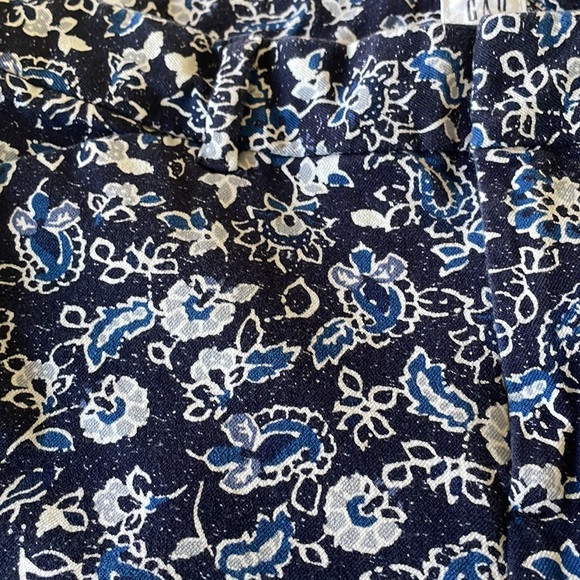 GAP Women's Signature Skinny Ankle stretch navy floral pants size 6 - Picture 5 of 10